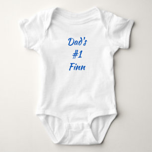 Dad's #1 Finn Finnish Baby One-Piece Baby Bodysuit