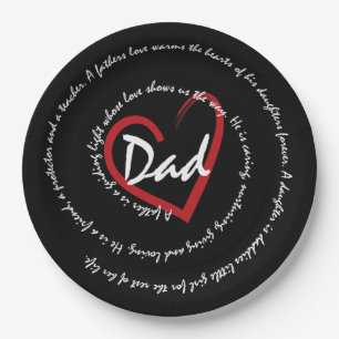 Dads and Fathers Paper Plate