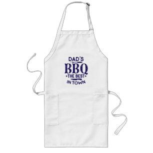 Dads BBQ (costomizable) Long Apron