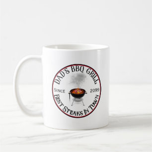 Dad's BBQ Grill Best Steaks In Town Mug