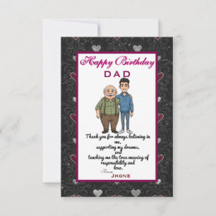 Dads' birthday card