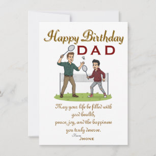 Dads' birthday card