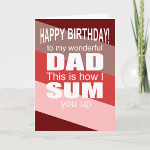Dad's birthday card