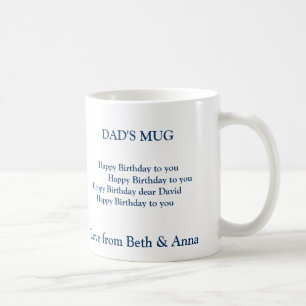 dad's birthday mug, DAD'S MUG, Happy Birt... Coffee Mug