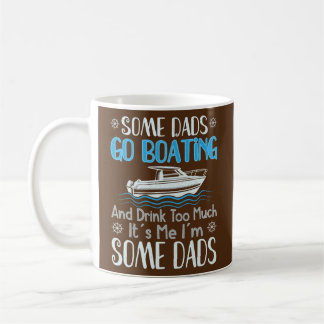 Dads Boating Dad Boat Captain Pontoon Cruising Coffee Mug