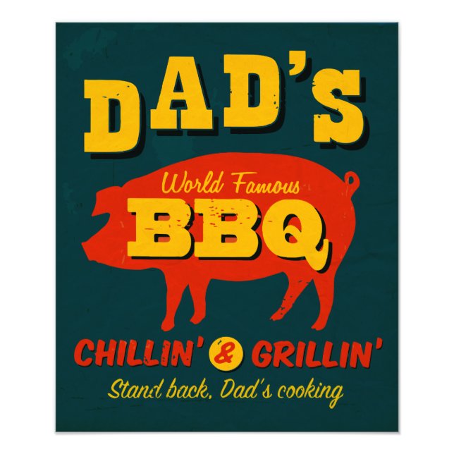 Dad's Cooking Photo Print (Front)