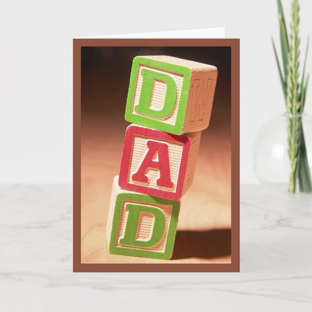 Dad's Day Blocks Card (Front)