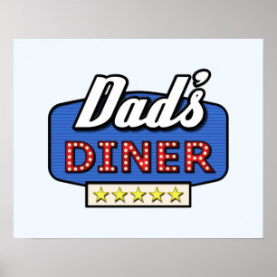 Dad's Diner - Funny Home Chef Poster