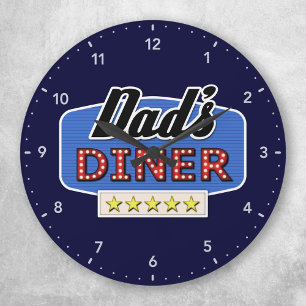 Dad's Diner - Kitchen Clock