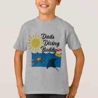 Dads Diving Buddy Design - Kids' Basic T-Shirt