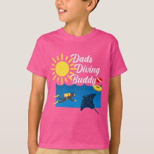Dads Diving Buddy Design - Kids' Basic T-Shirt