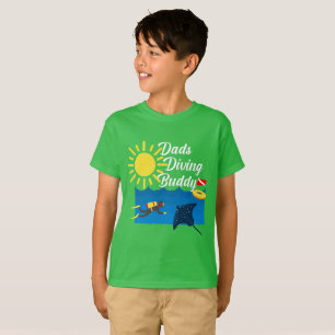 Dads Diving Buddy Design - Kids' Basic T-Shirt