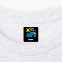 Dads Diving Buddy Design - Small Square Clothing L