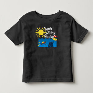 Dads Diving Buddy Design - Toddler Fine Jersey T-S T-shirt