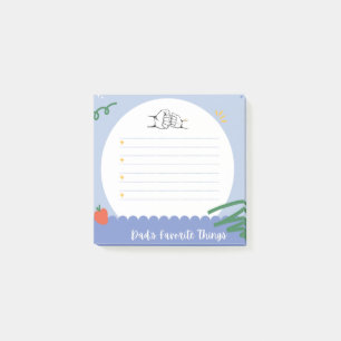 Dad's Favourite Things Customizable Father's Day Post-it Notes