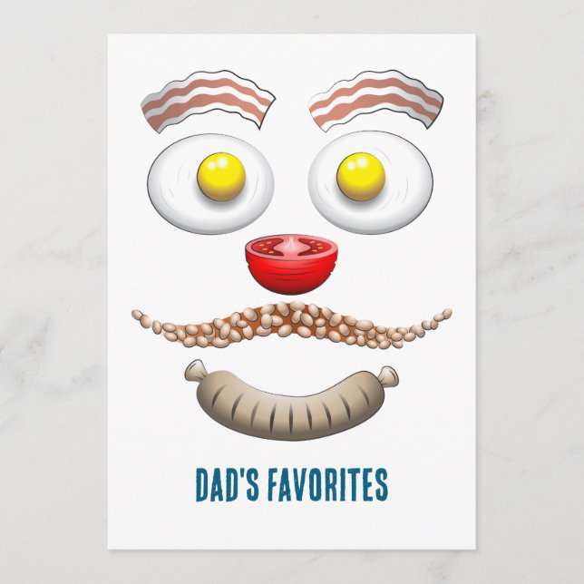Dad's Favourites on Fathers Day Card (Front)