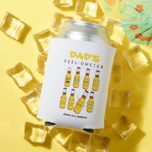 DAD'S FEEL-OMETER FUNNY BEER FATHERS DAY CAN COOLER