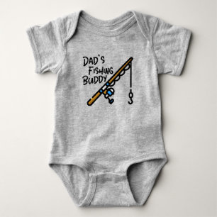 DAD'S FISHING BUDDY BABY BODYSUIT
