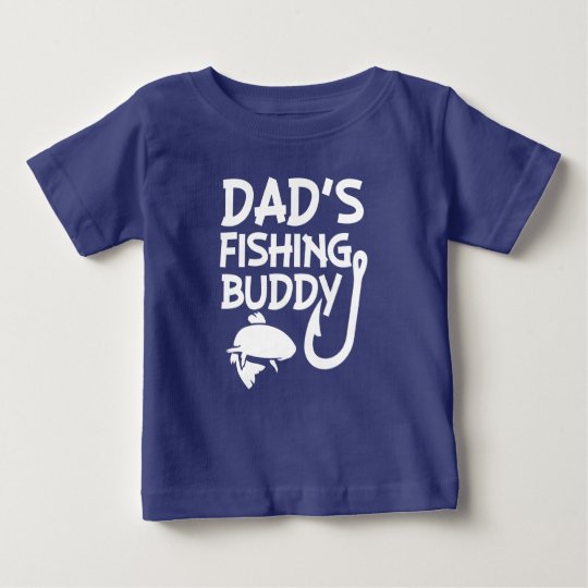 Dad's Fishing Buddy funny baby boy shirt