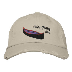 Dads Fishing Hat with Canoe