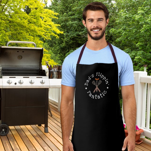 Dads Flippin Fantastic Grill Master Circle Apron (Creator Uploaded)