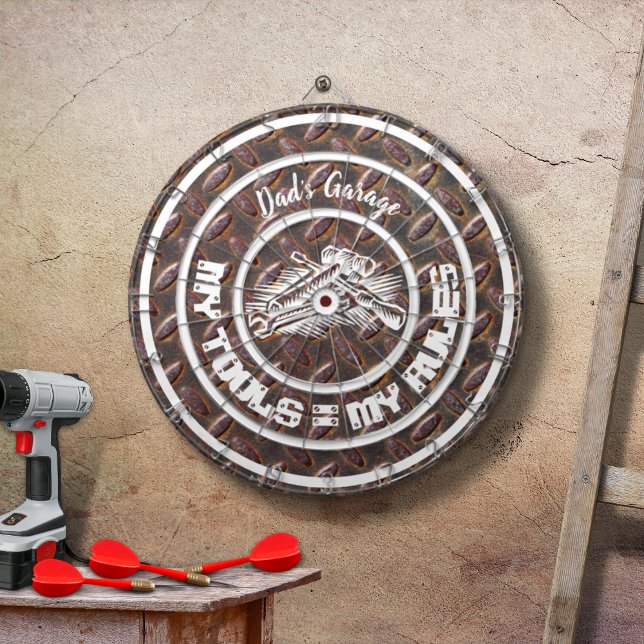 Dad's Garage My Tools My Rules Dartboard (Creator Uploaded)
