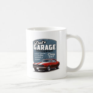 Dad's Garage Red Camaro Coffee Mug