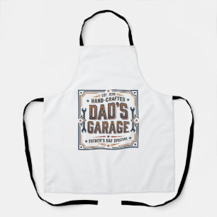 Dads Garage Vintage Fathers Day Apron