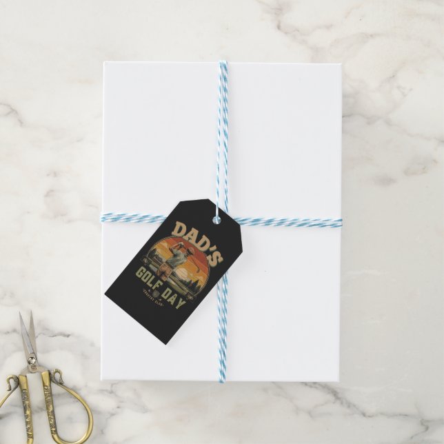Dad's Golf Day Gift Tags (With Twine)