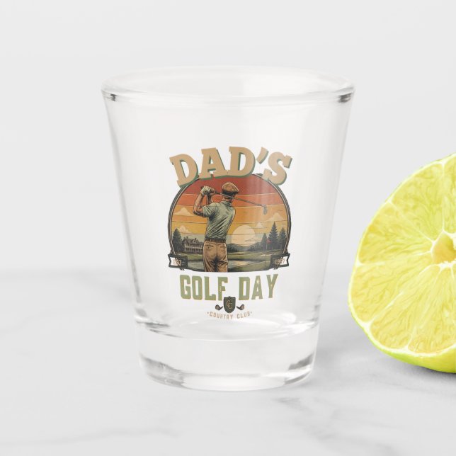 Dad's Golf Day Shot Glass (Front)
