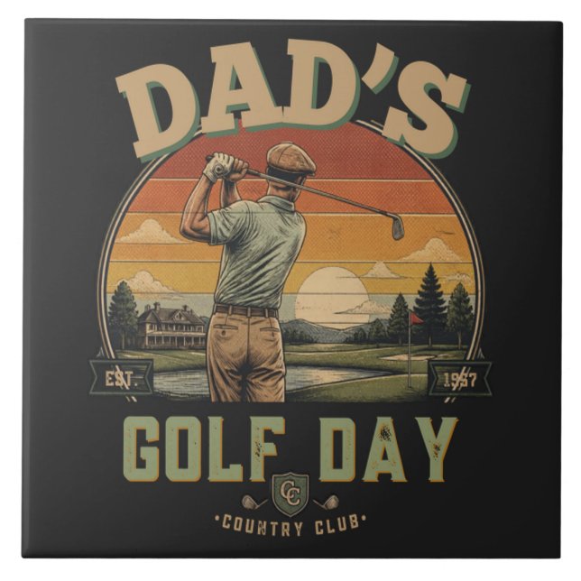 Dad's Golf Day Tile (Front)