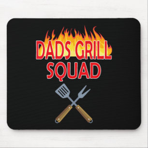 Dads Grill Squad Funny Bbq Father's Day  Mouse Pad