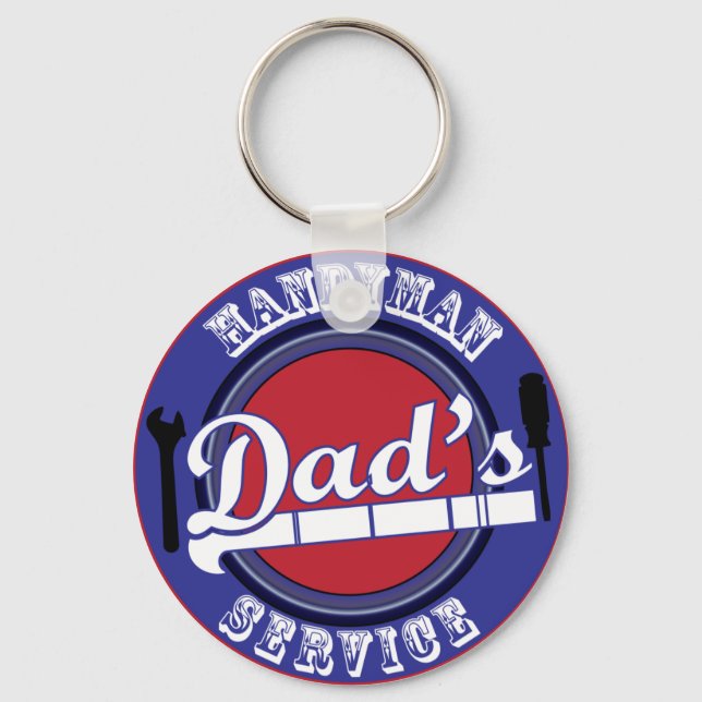 Dad's Handyman Service Keychain (Front)