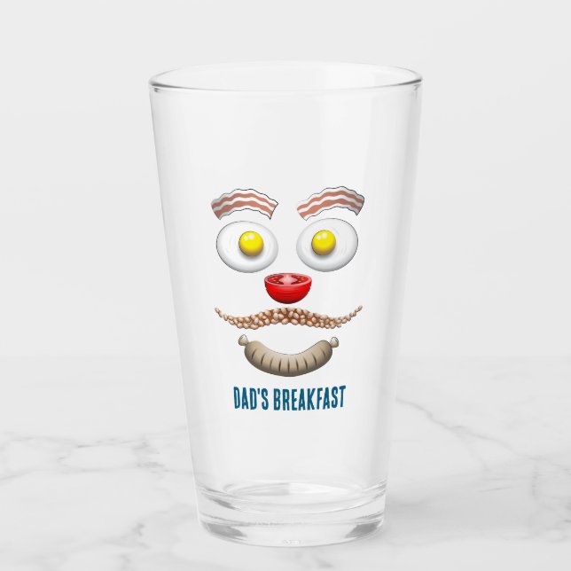 DAD'S HAPPY BREAKFAST FACE GLASS (Front)