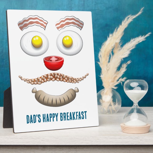 DAD'S HAPPY BREAKFAST PLAQUE (Side)