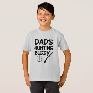 Dad's hunting buddy funny boys shirt