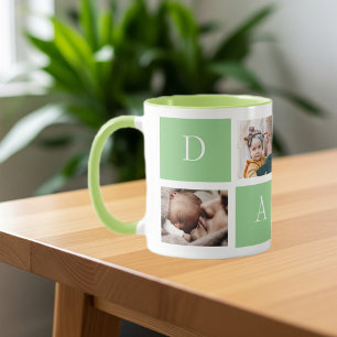 Dad's Instagram Collage, Capturing Precious Moment Mug
