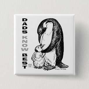 Dads Know Best 2 Inch Square Button