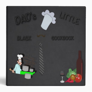 Dad's Little Black Cookbook Binder