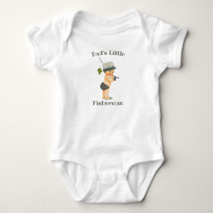 Dad's Little Fisherman One Piece T-Shirt Baby Bodysuit