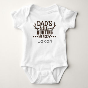 Dad's Little Hunting Buddy Personalized Baby Bodysuit