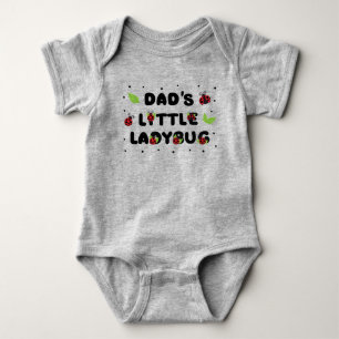 Dad's Little Ladybug - Cute Baby Bodysuit