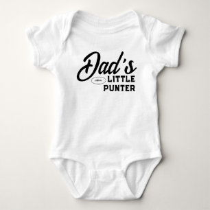 Dad's Little Punter American Football Boys Baby Bodysuit