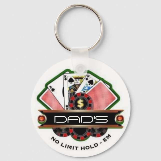 DAD'S No Limit Hold'em Keychain (Front)