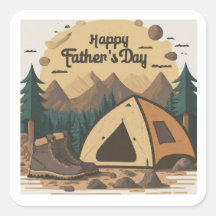 "Dad's Outdoor Adventures" Sticker Set