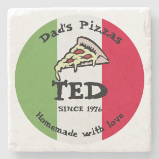 Dad's Pizzas Stone Coaster