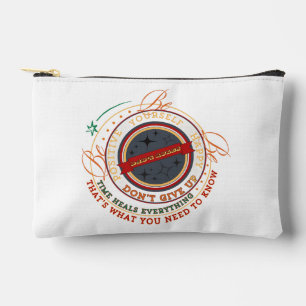 Dad's Rules Circular Badge Accessory Pouch