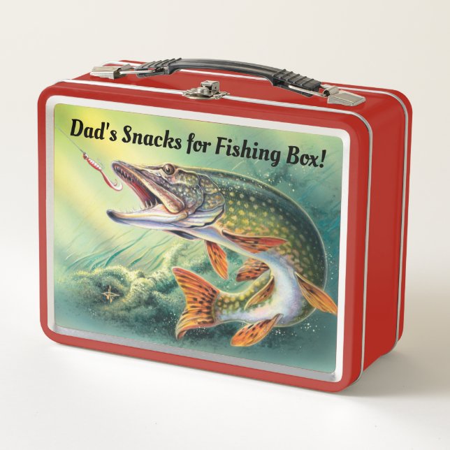Dad's snacks for fishing lunch box (Front)