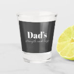 Dad's Strength and Hugs - Father's Day Gift |  Shot Glass<br><div class="desc">Raise a toast to Dad’s unwavering strength and warm hugs with this special "Dad’s Strength and Hugs" shot glass. Crafted with quality and designed to celebrate the heartfelt bond between father and family, this shot glass makes a thoughtful gift for Father’s Day, birthdays, or any occasion to honour Dad. Perfect...</div>