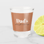 Dad's Strength and Hugs - Father's Day Gift |  Shot Glass<br><div class="desc">Raise a toast to Dad’s unwavering strength and warm hugs with this special "Dad’s Strength and Hugs" shot glass. Crafted with quality and designed to celebrate the heartfelt bond between father and family, this shot glass makes a thoughtful gift for Father’s Day, birthdays, or any occasion to honour Dad. Perfect...</div>